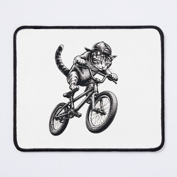Item preview, Cat on Bicycle Art designed and sold by OlyvieArt.