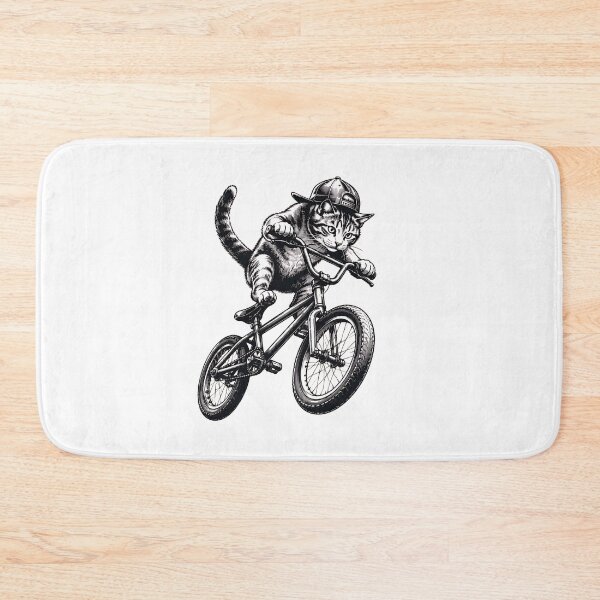 Item preview, Cat on Bicycle Art designed and sold by OlyvieArt.