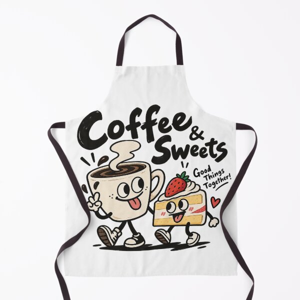 Item preview, Coffee & Sweets – Cute Coffee and Strawberry Cake Duo designed and sold by zzz888.