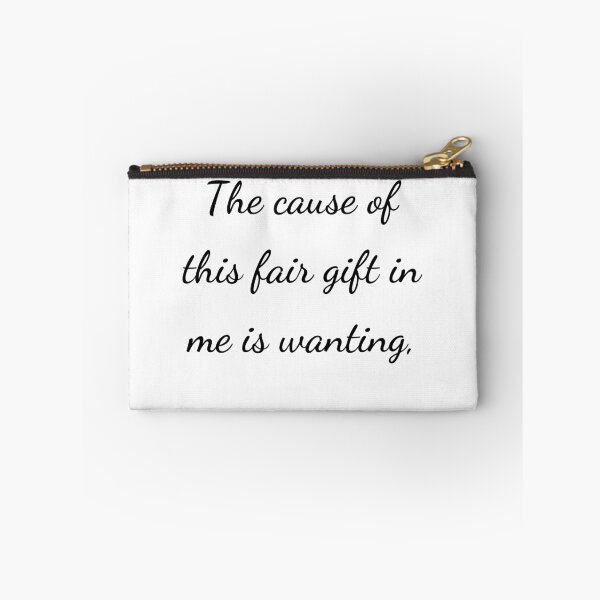 Item preview, “The cause of this fair gift in me is wanting,” - handwriting black designed and sold by ariksworld.