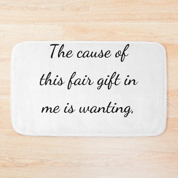 Item preview, “The cause of this fair gift in me is wanting,” - handwriting black designed and sold by ariksworld.