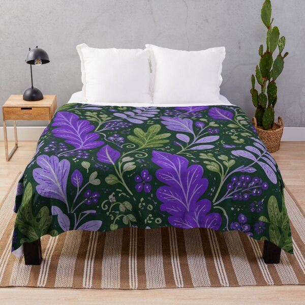Item preview, Purple and green leaves designed and sold by Heaven1111.