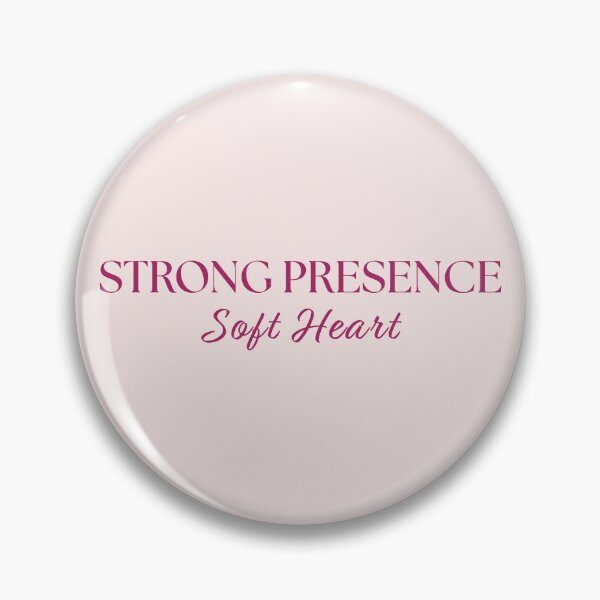 Item preview, Strong Presence Soft Heart | Rose Pink Serif & Cursive Script Typography designed and sold by Sparkle First Co..
