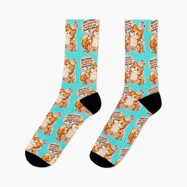 Item preview, NAGGINGCAT3 BY NAGGINGSTICKERSCO. DID I FORGET TO EMPTY MY POCKETS B4 LAUNDRY AGAIN?! MUNDANE COLLECTION | AQUA Edition | No.02 designed and sold by LaMaisonOfMY.