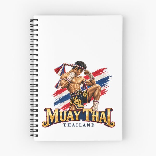 Item preview, Dynamic Muay Thai Fighter Thailand Martial Arts Emblem designed and sold by Nicha Studio.