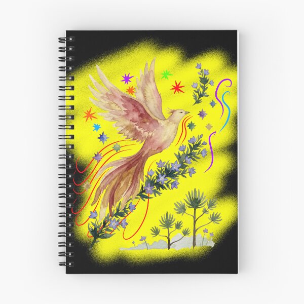 Item preview, Majestic Phoenix in Flight Watercolor Art designed and sold by VriaStudio.
