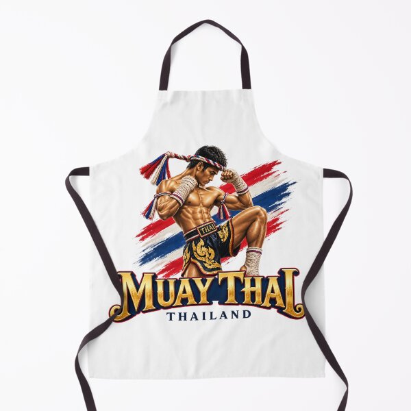 Item preview, Dynamic Muay Thai Fighter Thailand Martial Arts Emblem designed and sold by Nicha Studio.