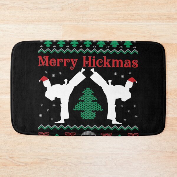 Item preview, Merry Kickmas Funny Martial Arts Holiday Knit designed and sold by VadaDickinson.