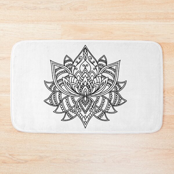 Item preview, Sacred Lotus Aura Mandala - Frida Kahlo Line Art designed and sold by ArtBySaMandala.