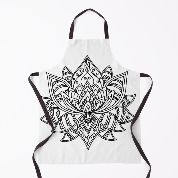 Item preview, Sacred Lotus Aura Mandala - Frida Kahlo Line Art designed and sold by ArtBySaMandala.