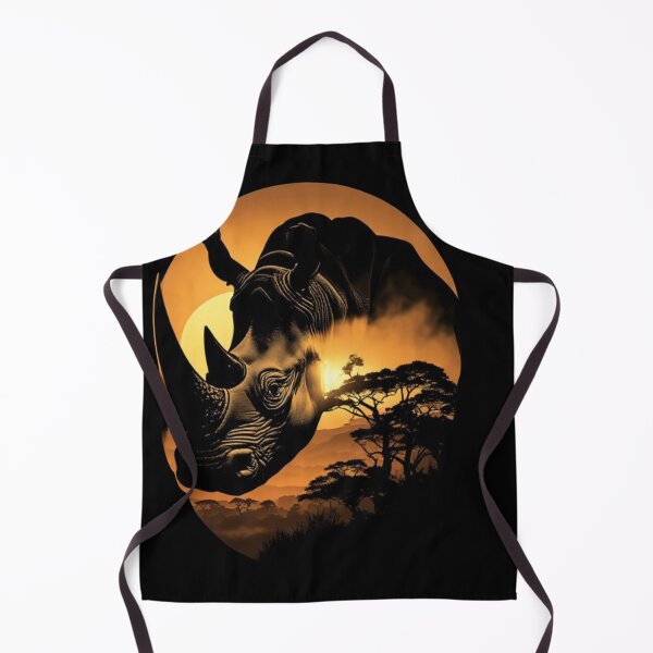 Item preview, Rhinoceros at Sunset in the Savannah designed and sold by KinoDesign.
