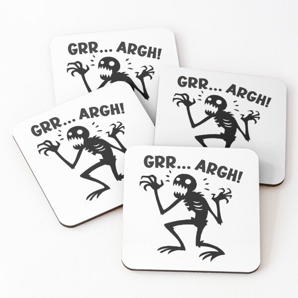 Item preview, Grrr Argh Monster – Funny Retro TV Monster Design designed and sold by EmeraldeaDesign.