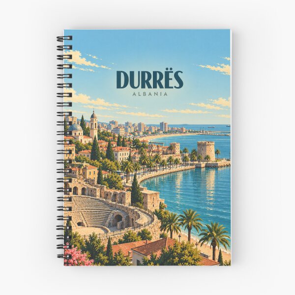 Item preview, Durrës Vintage Albanian Coastal City Art designed and sold by MichaeIRellov.