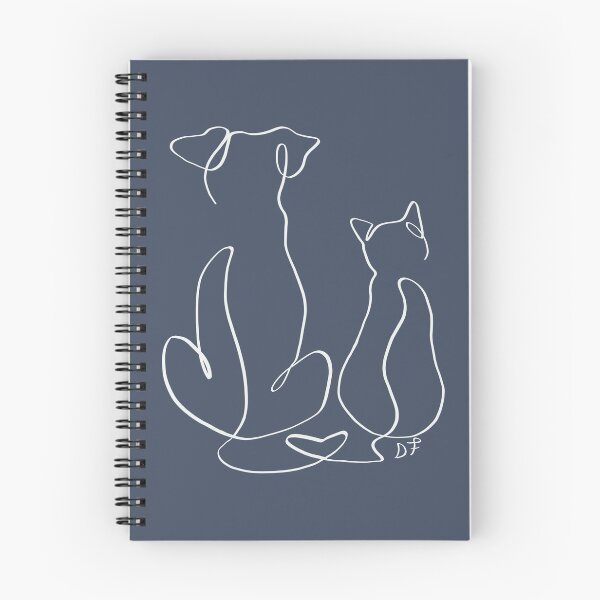 Item preview, Line art dog and cat designed and sold by Sophdraws3.