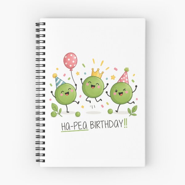 Item preview, Ha-Pea Birthday Card | Funny Pea Pun Birthday Card | Cute Food Humor Greeting designed and sold by Aesthetic-Avenue.