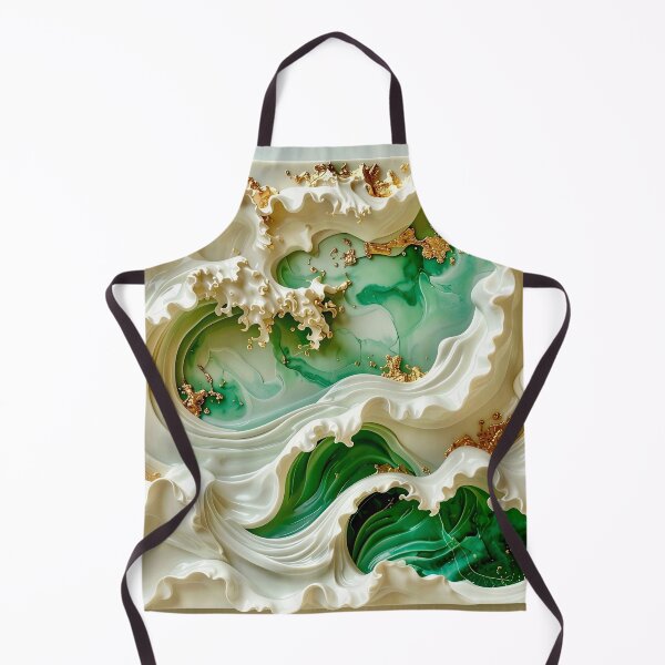 Item preview, Duality of White Ceramic and Jade Ocean designed and sold by Vicky Brago-Mitchell®.