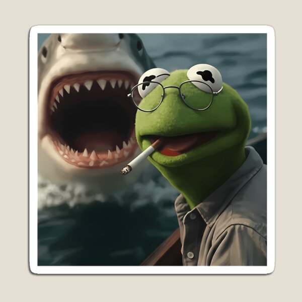 Item preview, Kermit The Frog Smoking Meme designed and sold by Ahcrotin.