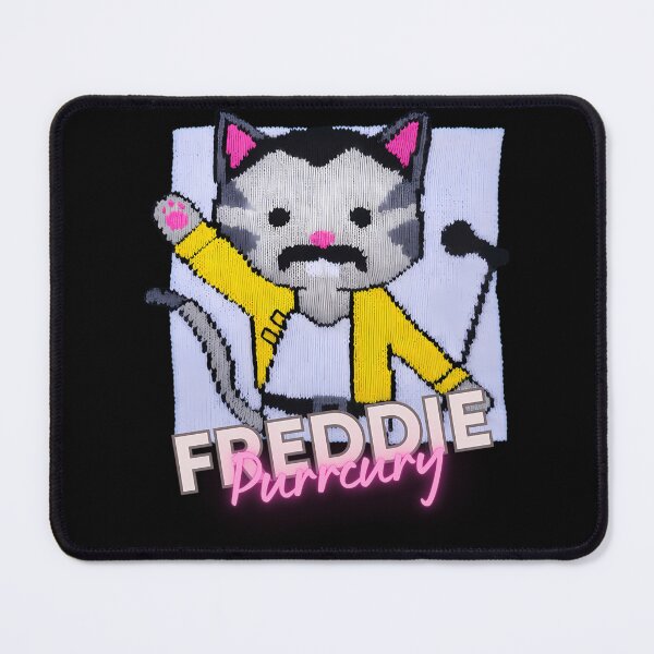 Item preview, Freddie Purrcury Music Loving Cat Rocking Out Knit Look designed and sold by junglegreenb.