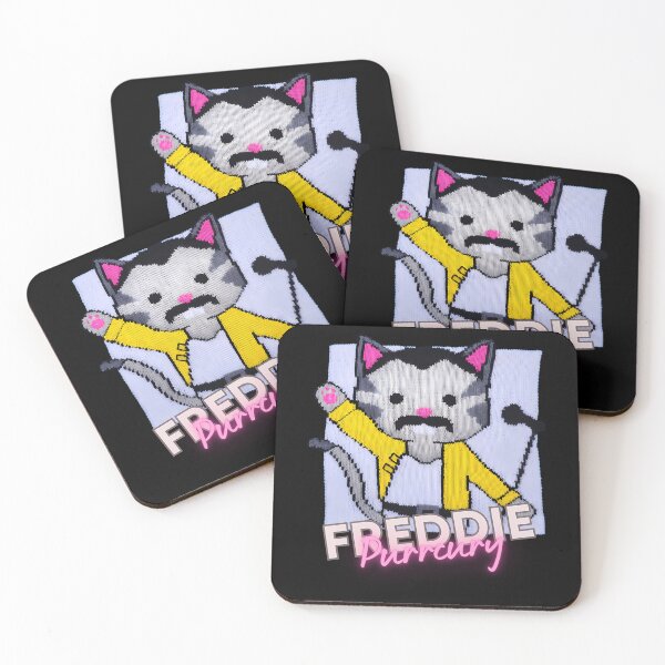 Item preview, Freddie Purrcury Music Loving Cat Rocking Out Knit Look designed and sold by junglegreenb.