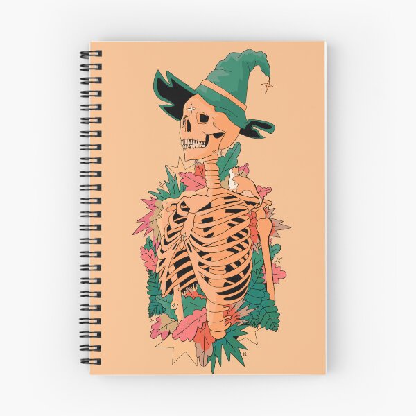 Item preview, The autumnal skeleton wizard designed and sold by Swadeillustrations.
