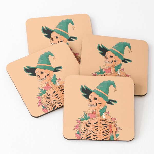Item preview, The autumnal skeleton wizard designed and sold by Swadeillustrations.
