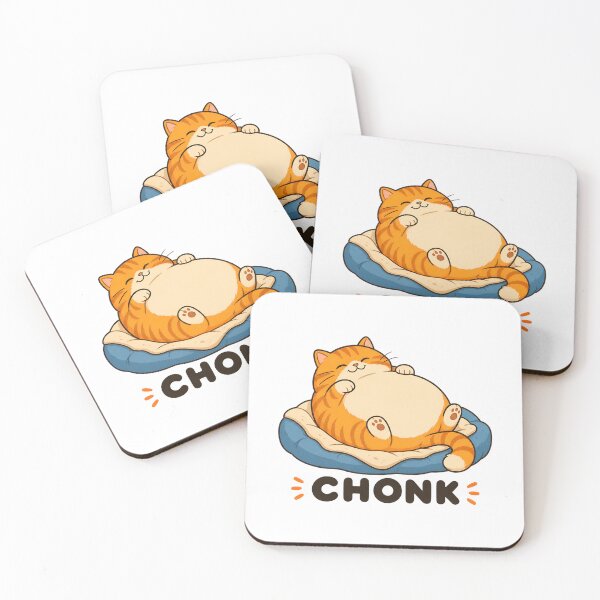 Item preview, Cute Chubby Orange Cat CHONK Illustration designed and sold by OlyvieArt.