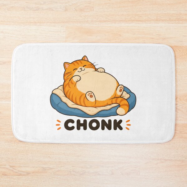 Item preview, Cute Chubby Orange Cat CHONK Illustration designed and sold by OlyvieArt.