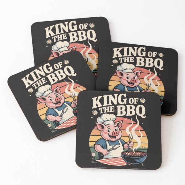 Item preview, King of the BBQ – Funny Grill Master Gift designed and sold by MiSuPa Studio.