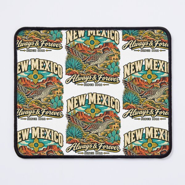 Item preview, New Mexico Roadrunner Desert Sunset Vintage Retro Travel Design designed and sold by RuthLangmoreSH.