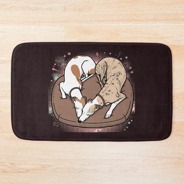 Item preview, Sleeping Whippet Greyhound Dogs Heart Pop Art designed and sold by KungPowUnicorn.