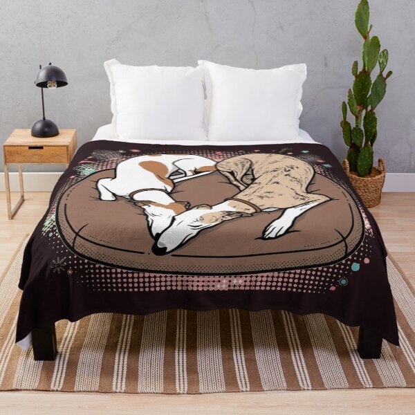 Item preview, Sleeping Whippet Greyhound Dogs Heart Pop Art designed and sold by KungPowUnicorn.