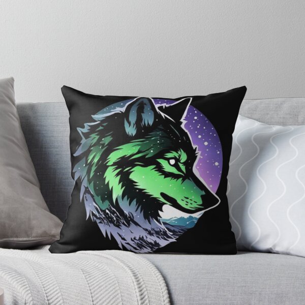 Item preview, The Cosmic Wolf of Neon Lights designed and sold by KinoDesign.