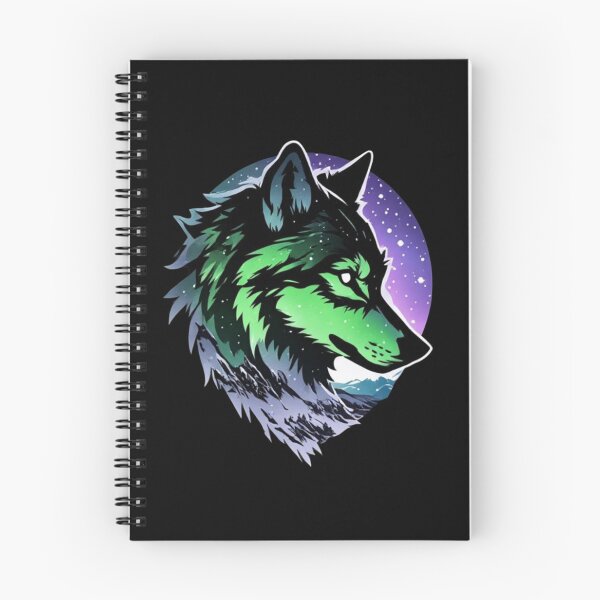 Item preview, The Cosmic Wolf of Neon Lights designed and sold by KinoDesign.
