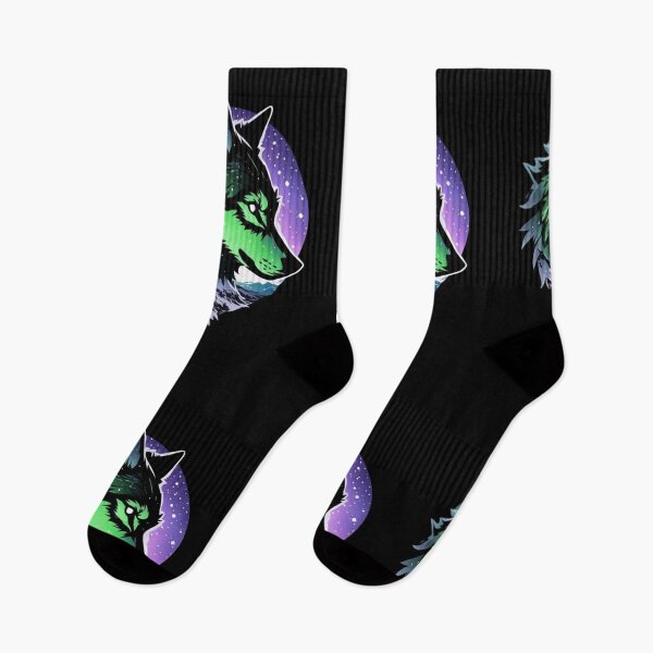 Item preview, The Cosmic Wolf of Neon Lights designed and sold by KinoDesign.