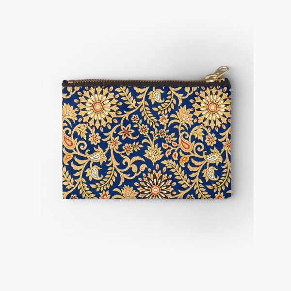 Item preview, Golden Design on Blue Background | Indian Art designed and sold by Sakshiartwork.