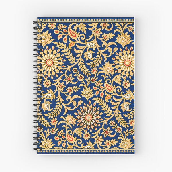 Item preview, Golden Design on Blue Background | Indian Art designed and sold by Sakshiartwork.