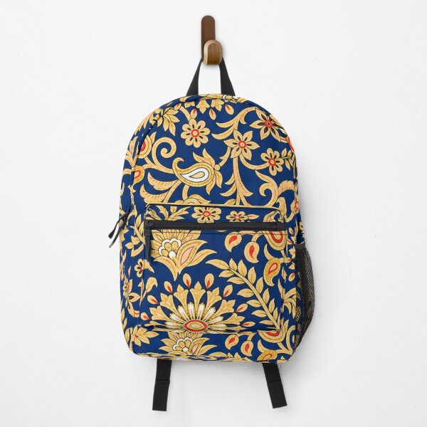 Item preview, Golden Design on Blue Background | Indian Art designed and sold by Sakshiartwork.