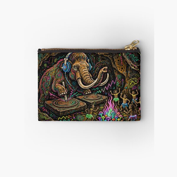 Item preview, Woolly Mammoth DJ Prehistoric Cave Rave designed and sold by Aliforall.