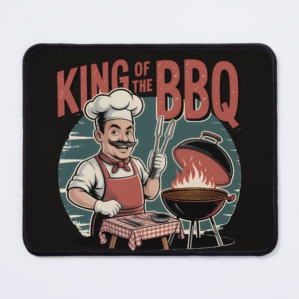 Item preview, King of the BBQ – Backyard Chef Gift designed and sold by MiSuPa Studio.
