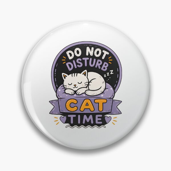 Item preview, Do Not Disturb Sleeping Cat Time Funny Cute Illustration designed and sold by OlyvieArt.