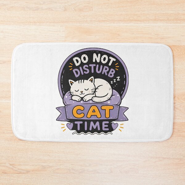 Item preview, Do Not Disturb Sleeping Cat Time Funny Cute Illustration designed and sold by OlyvieArt.