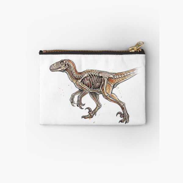 Item preview, Deinonychus Anatomy Skeletal Cutaway: Vintage Paleontology Art designed and sold by FreiherrPK.