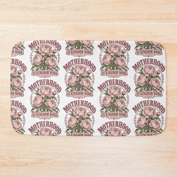 Item preview, Motherhood Is Kingdom Work Christian Floral Vintage Proverbs Design designed and sold by RuthLangmoreSH.