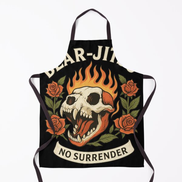 Item preview, Bear-Jitsu No Surrender Martial Arts Skull designed and sold by VadaDickinson.