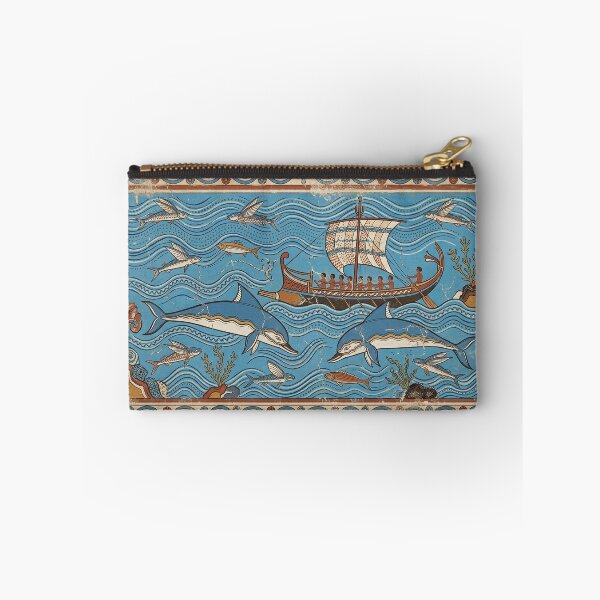 Item preview, Minoan Dolphin Galley Fresco: Bronze Age Aegean Sea Art designed and sold by FreiherrPK.
