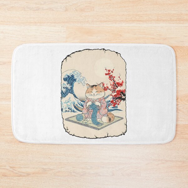 Artikelvorschau, Kawaii-Katze stricken entworfen und verkauft von junglegreenb.