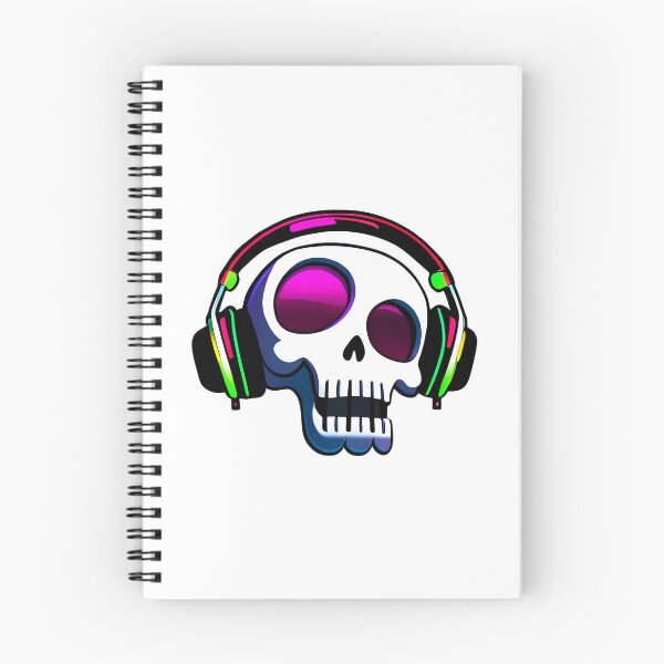 Item preview, Funny Dj Skull With Headphones designed and sold by azoandray.