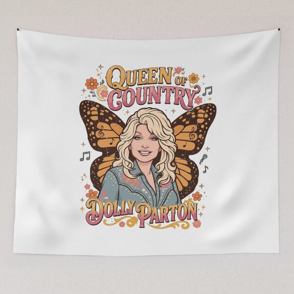 Item preview, Retro Country Music Butterfly Icon Tee designed and sold by IlanaLoudin.