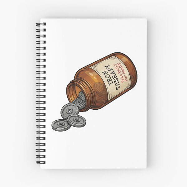 Item preview, Iron Therapy Daily Dose Weightlifting Pill Bottle designed and sold by Qavex Design Co..