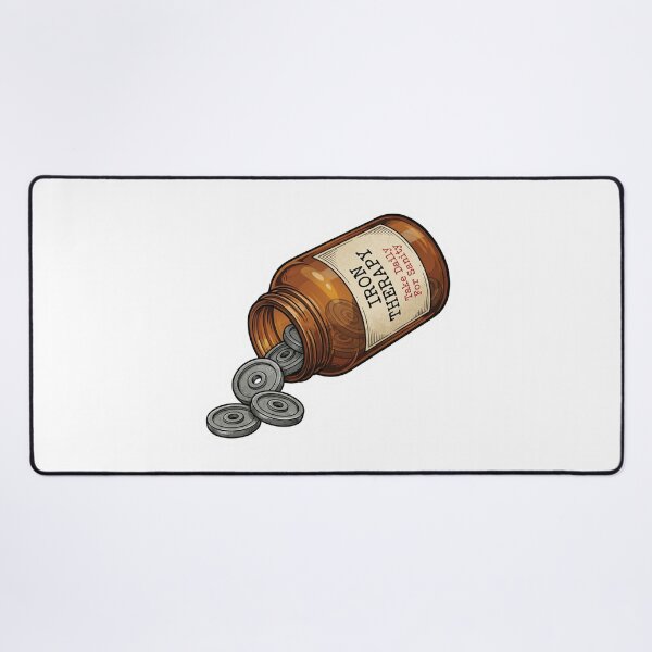 Item preview, Iron Therapy Daily Dose Weightlifting Pill Bottle designed and sold by Qavex Design Co..